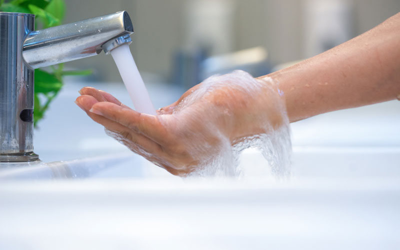 آموزش نحوه صحیح شستن دست‌ها